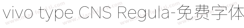 vivo type CNS Regula字体转换